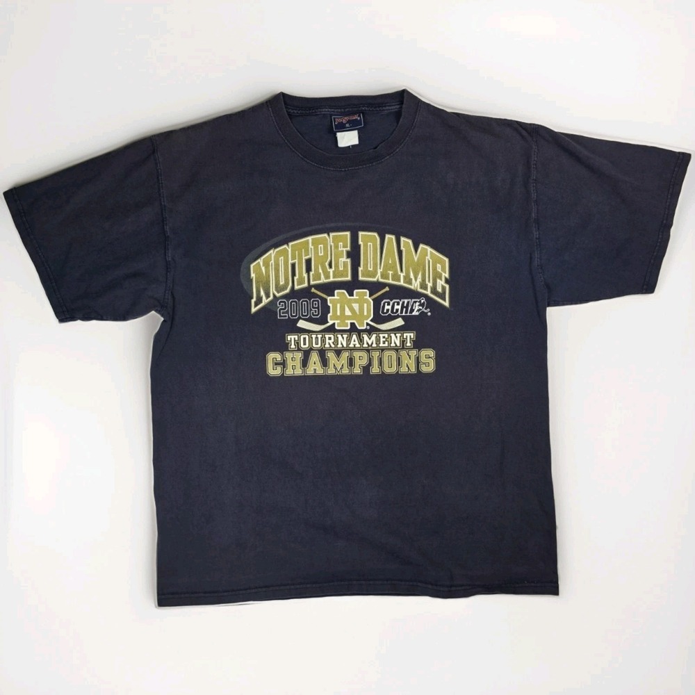 Jansport Notre Dame Graphic Tshirt  2009 Hockey Champions